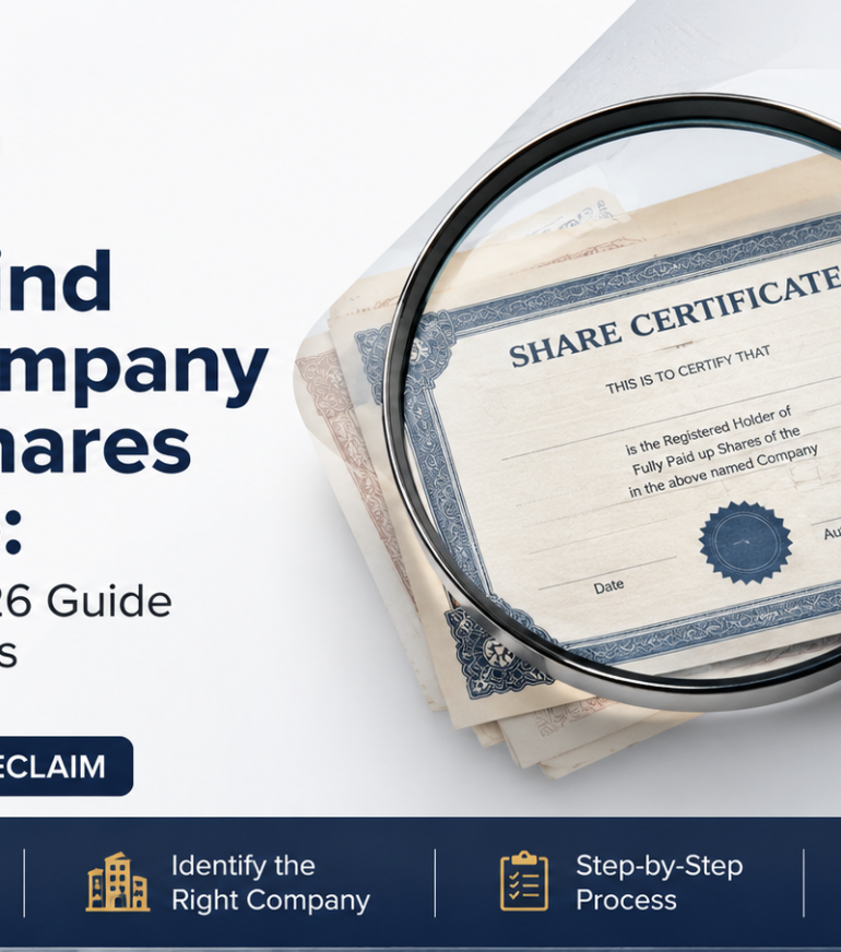 how to find which company my old shares belong to