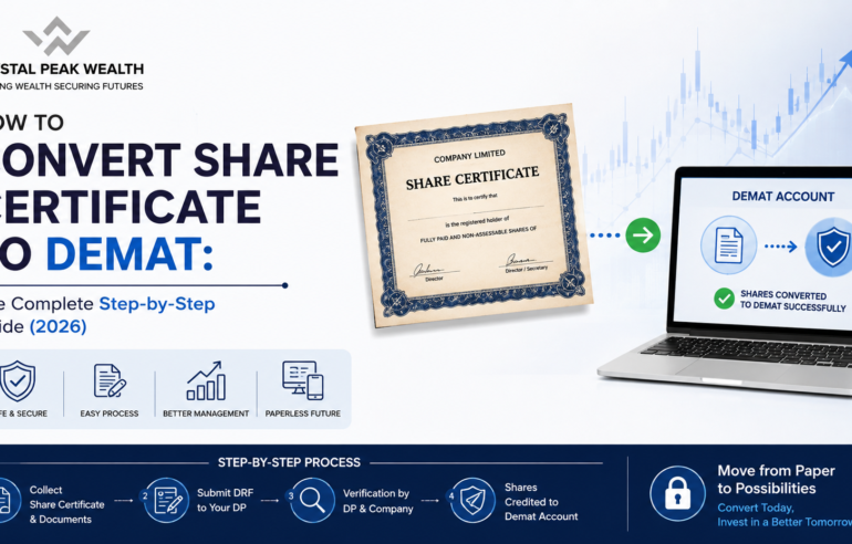 how to convert share certificate to demat
