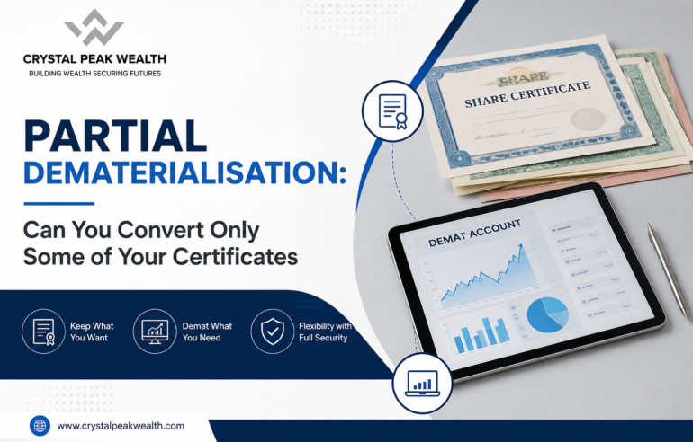 partial dematerialisation of shares