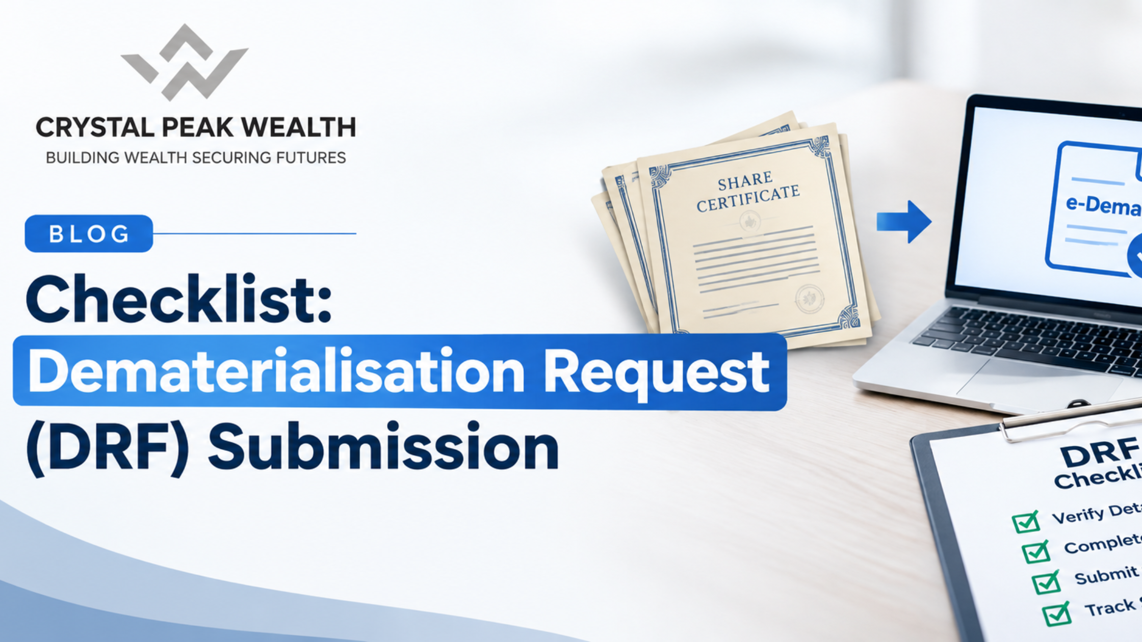 dematerialisation request form checklist