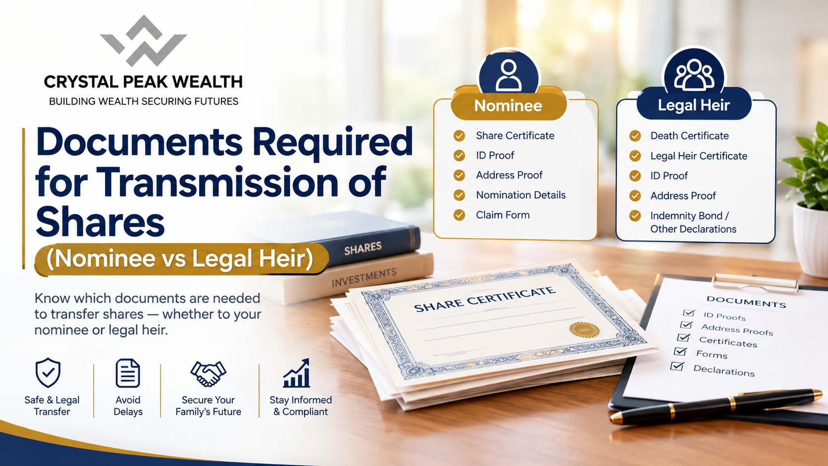 documents required for transmission of shares