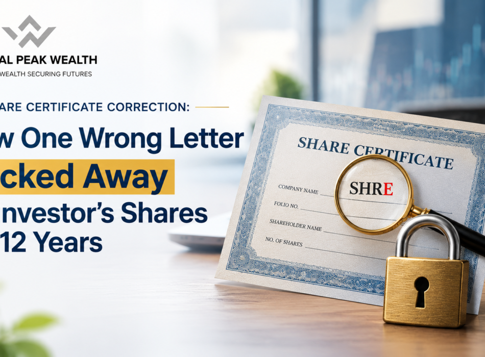 Share Certificate Correction